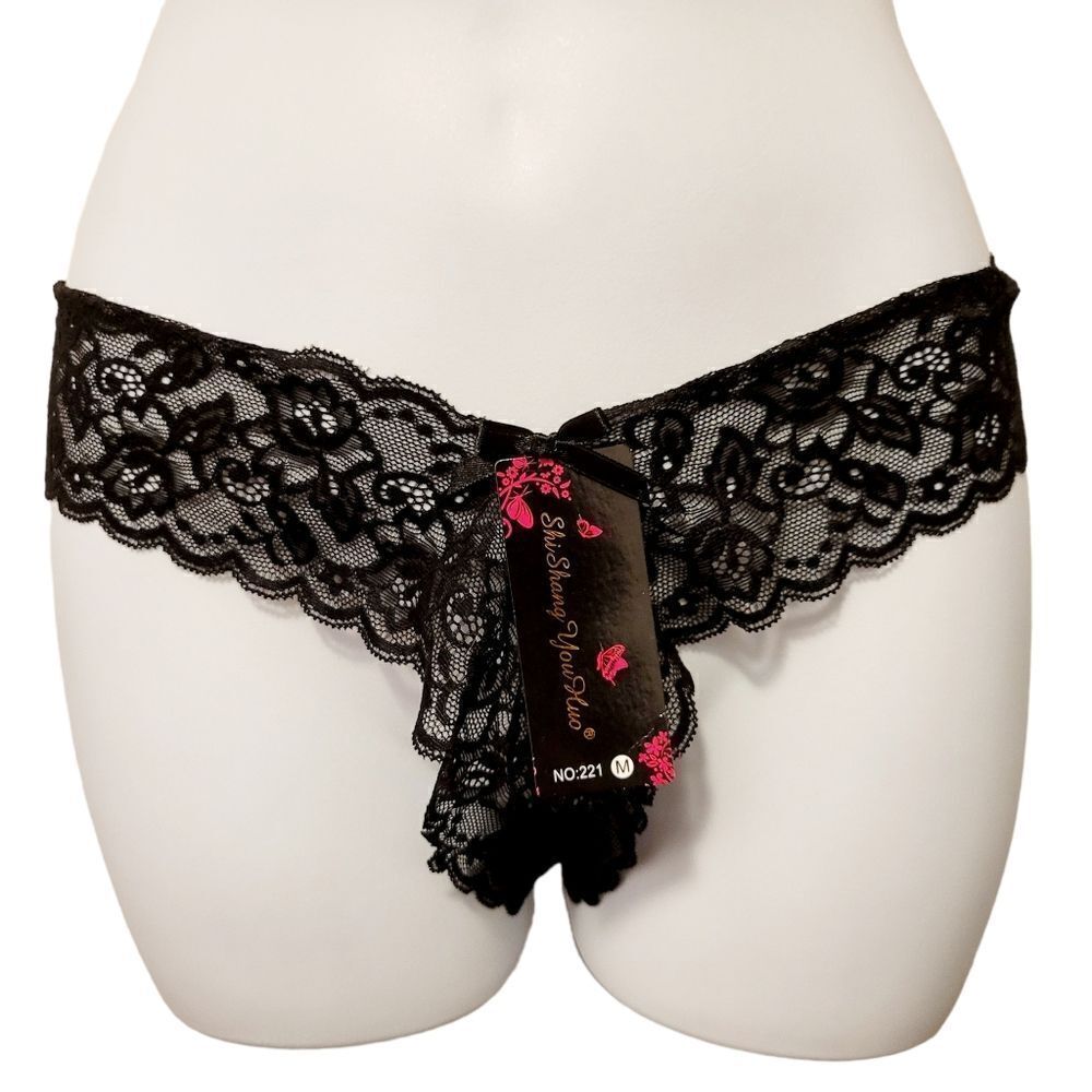 2/$20 Brand new lace black underwear panties